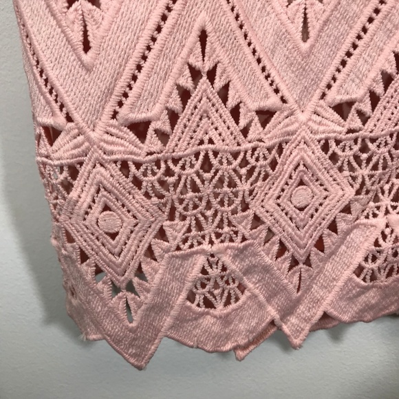 NWT $289 Stylestalker Pink Lace Elora Midi Dress S - Picture 4 of 8